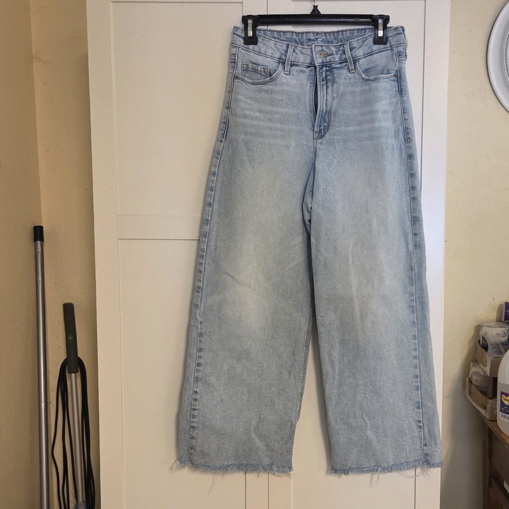 SHEIN Light Blue Wide Leg Jeans